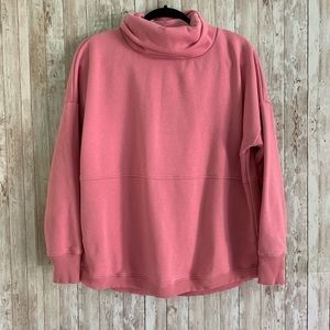 Athletic Works Cowlneck Pink Sweatshirt Size Small